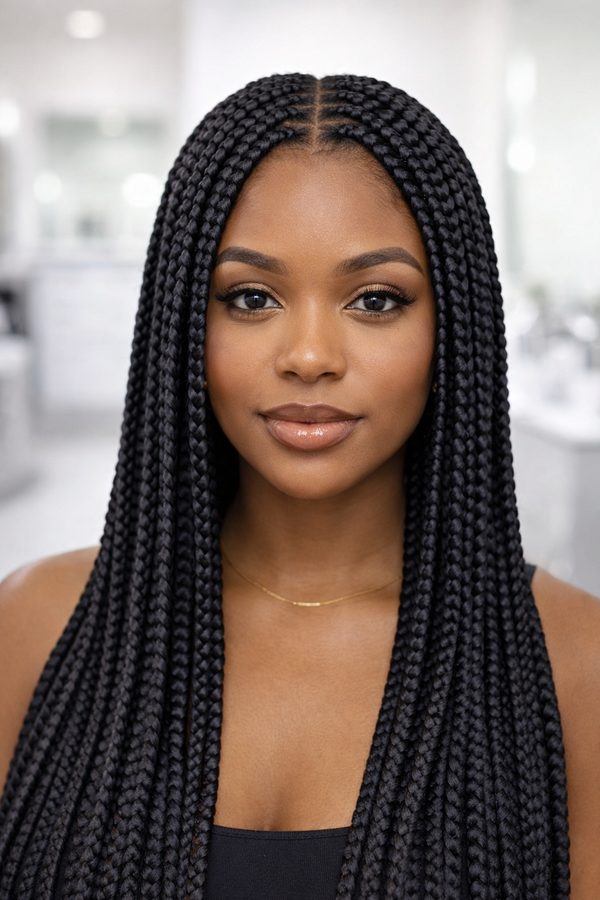 Medium Knotless Braids
