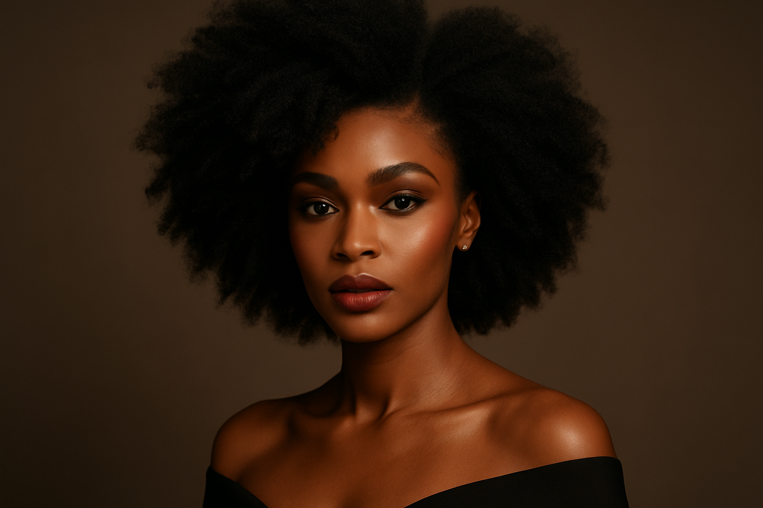 black woman beauty hair model 