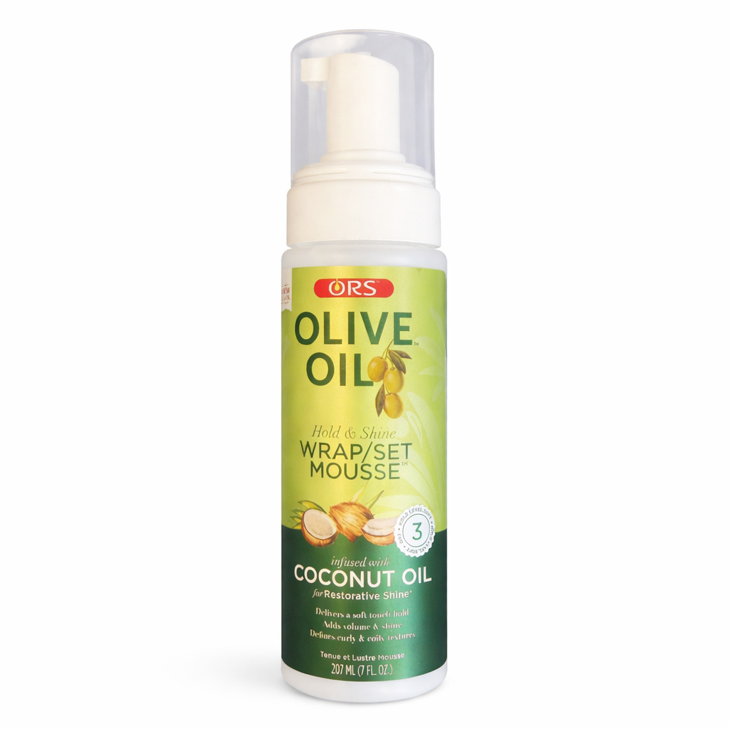 Olive oil warp set mousse