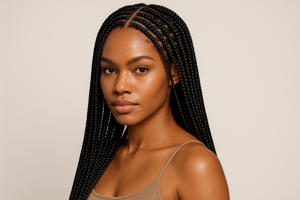 Small Box Braids hair model